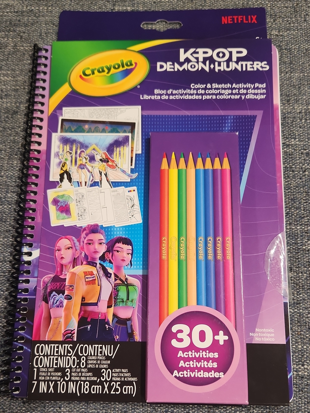 Crayola KPop Demon Hunters Color & Sketch Activity Pad - New